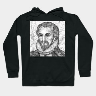 JOHN DONNE ink portrait Hoodie